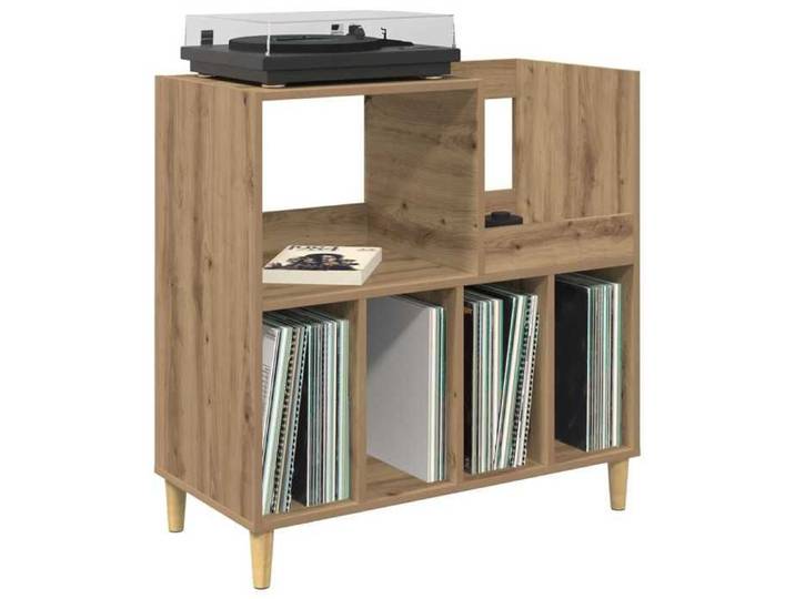 {206272}Étagère à Livres - Support pour platine - Chêne artisanal - 82x39 5x82 5 cm - Étagère de Rangement - poids:21.2 kg