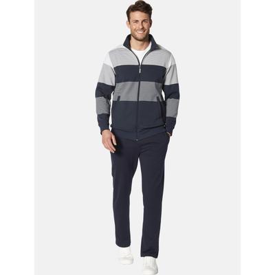 Jogginganzug BABISTA "Jogginganzug BUTAGISTI", Herren, Gr. 5XL, blau (dunkelblau gestreift), Sportanzüge Jogginganzug