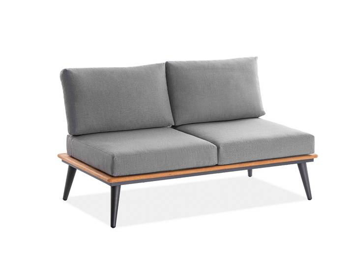Niehoff Serra 2-Sitzer Sofa Aluminium/Canvas Heather