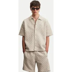 Oversized Hemd Jovren Beige M