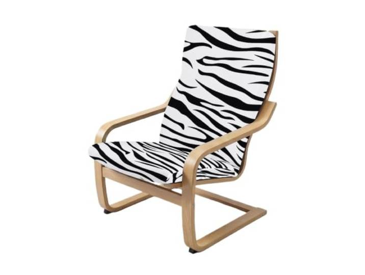 Ensemble de housses chaise Poang\, imprimé\, quatre sièges Housse de chaise Poang imprimée\, ensemble de quatre chaises\, housse inclinable extensible(Color 1)