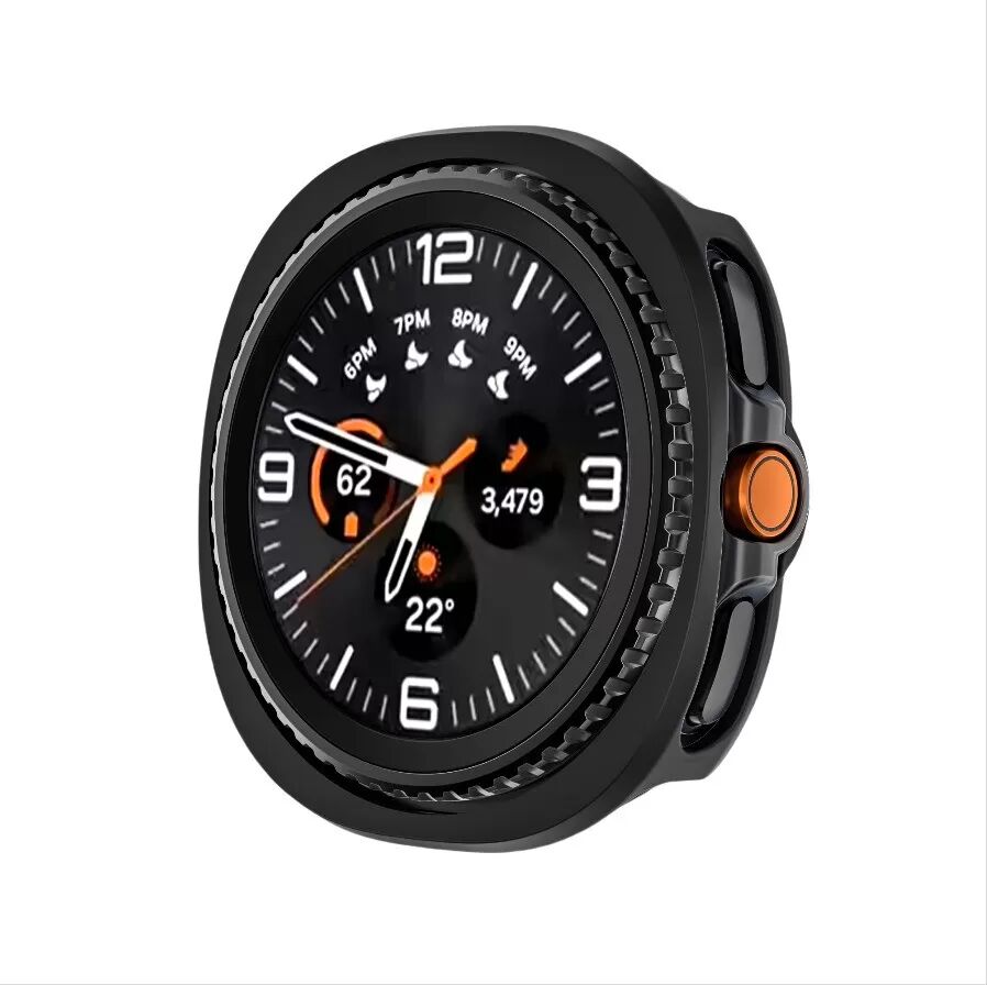INF 40mm Schutzhülle für compatible with Samsung Watch8 – Stoßfest & Kratzfest S Schwarz
