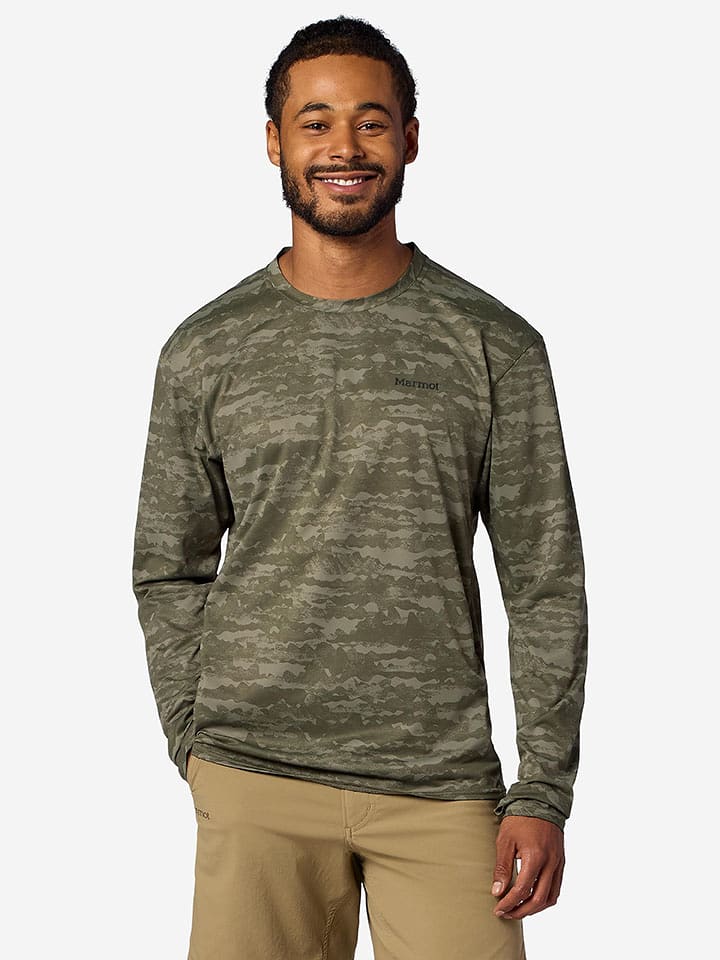 Marmot Funktionslongsleeve "AirExchange" in Khaki - L