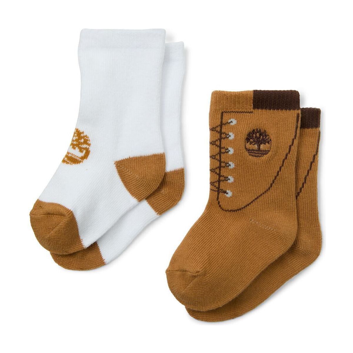 Timberland Kids 2 Pack Timberland Boot Sock wheat XS TB0A69F12311-XS
