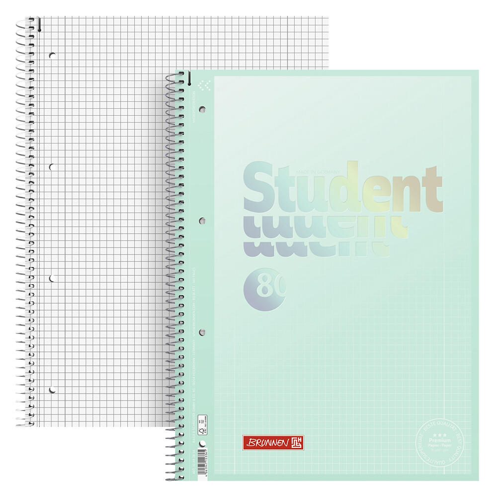 BRUNNEN Collegeblock Premium Student 28 DIN A4 kariert 10692854