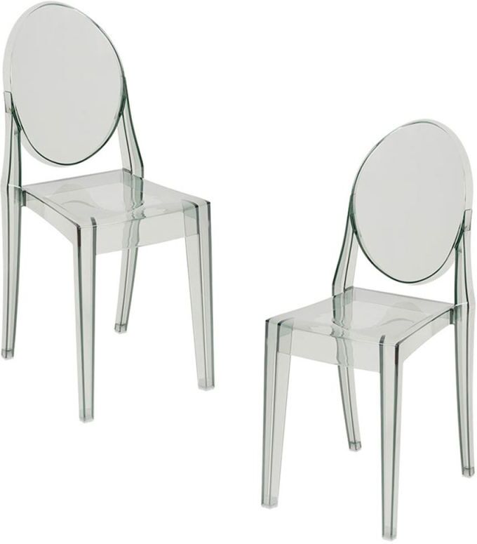 RegalosMiguel Pack 2 Sillas Diam - Transparente