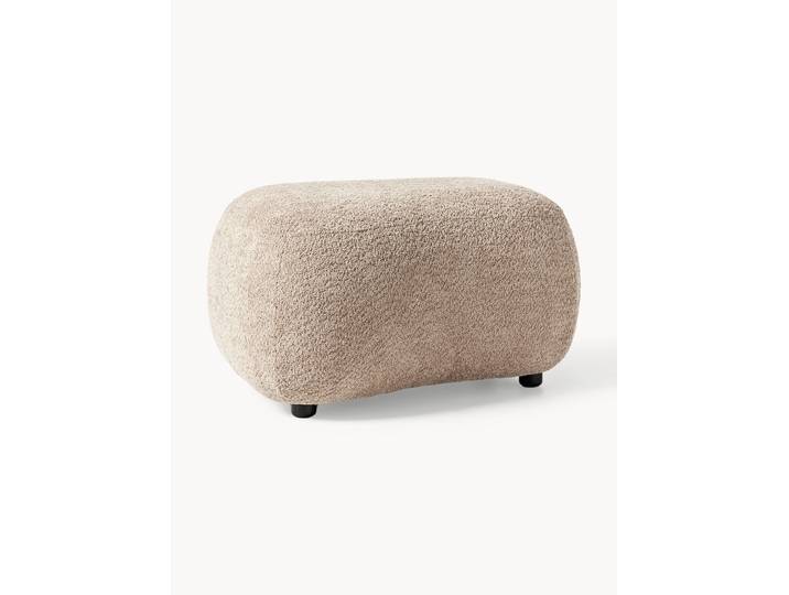 Hocker Alba aus Teddy-Bouclé