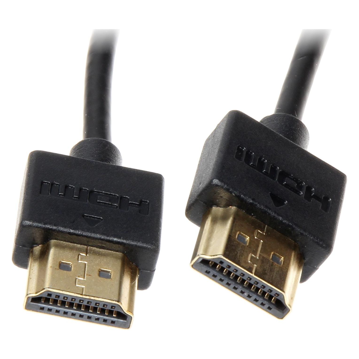 Kabel HDMI - HDMI 3m czarny (HDMI-3.0/SLIM) (3 m) (35538320)