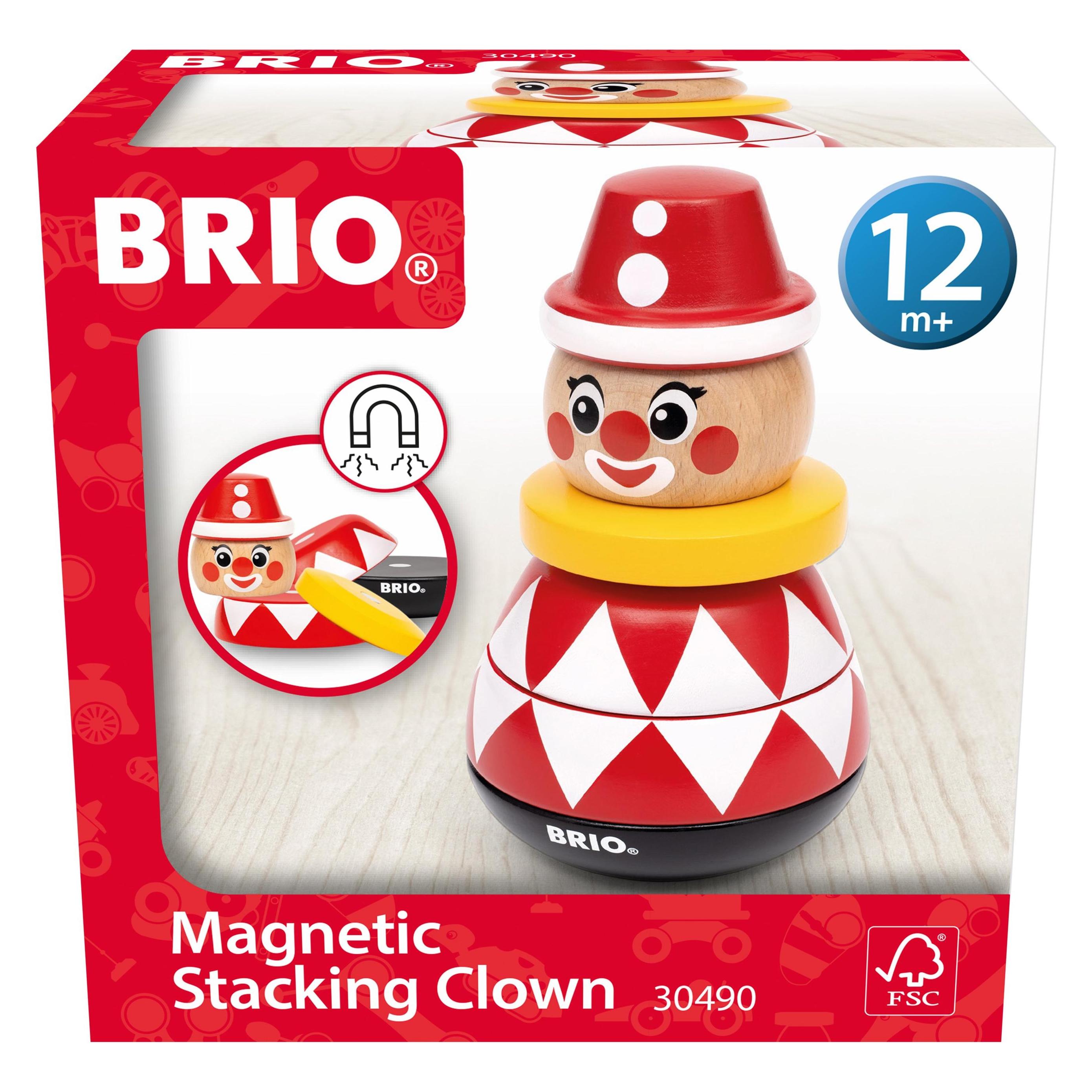 Ravensburger BRIO - 30490 Magnetischer Stapelclown | Spielzeug für Kleinkinder ab 12 Monaten (30490)
