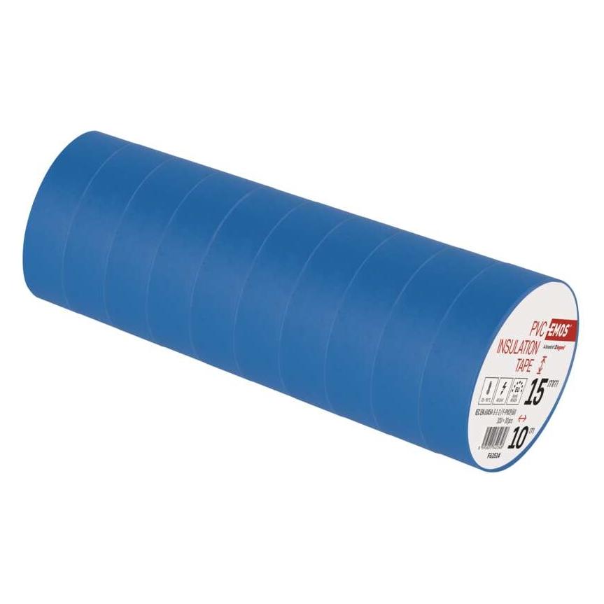 Emos Isolierband PVC 15mm/10m Blau, 10 Stk. (15 mm) (43038299)