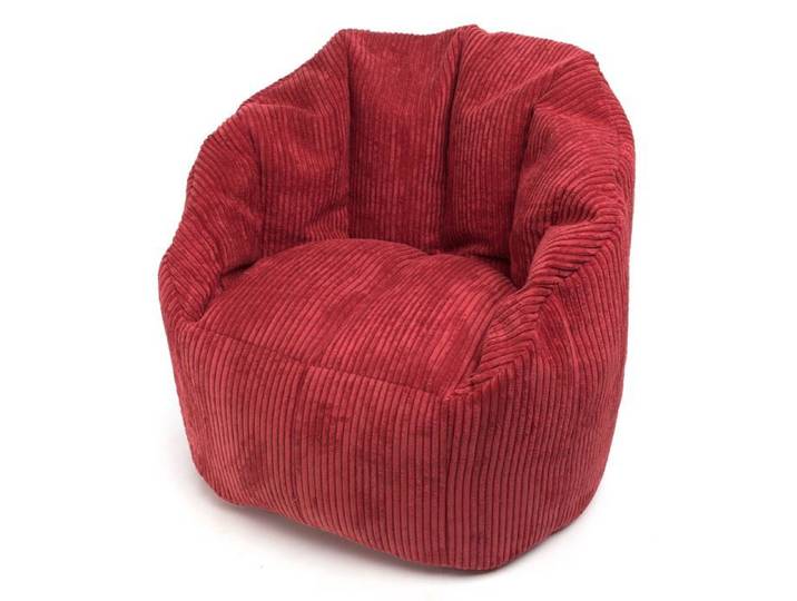 Pouf Fauteuil Velours Rembourré Poignée Double fermeture éclair Anti-Perte Intérieur Confort Sz94 M
