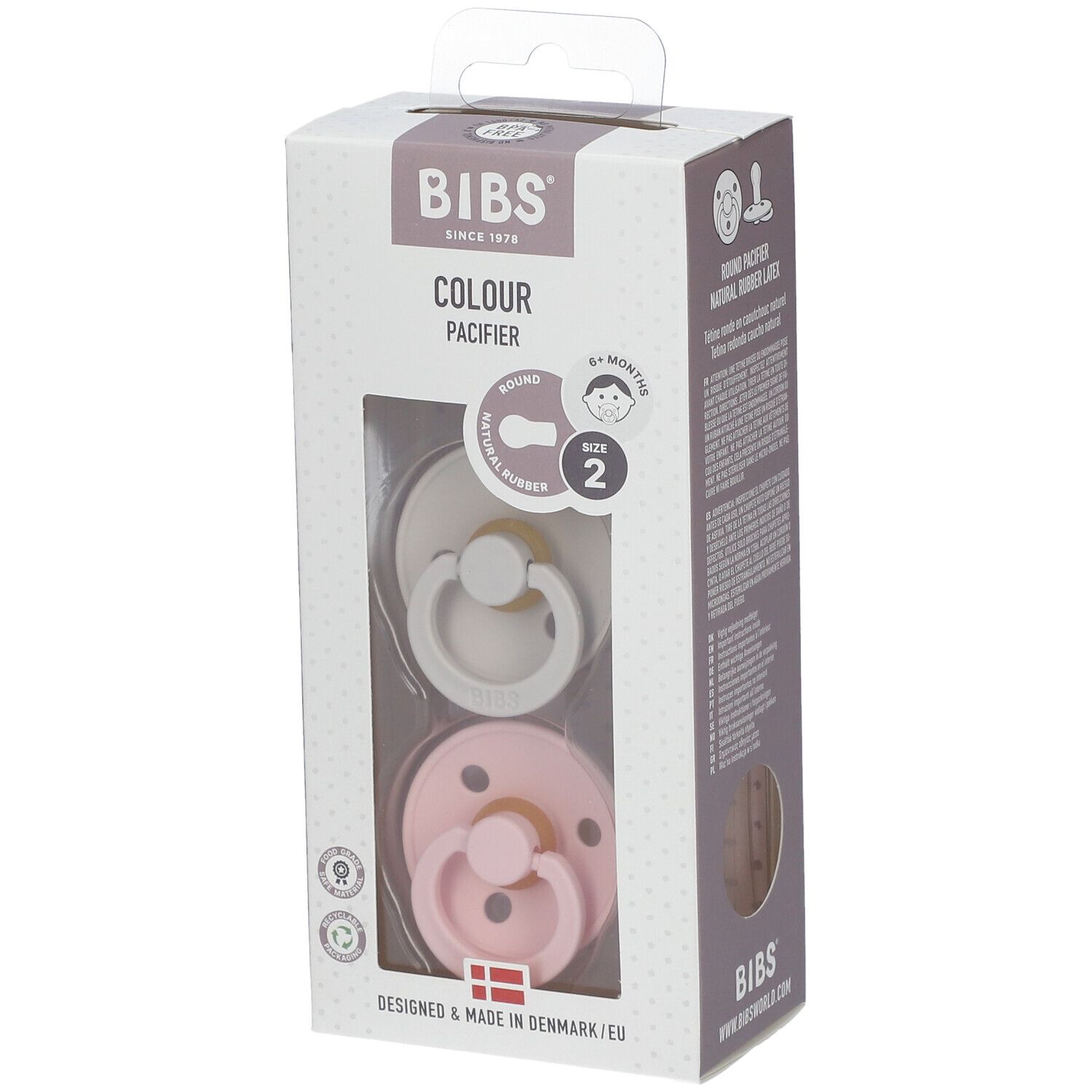 Bibs Fopspeen Haze - Blossom 6-18 Maanden 2 St Sauger