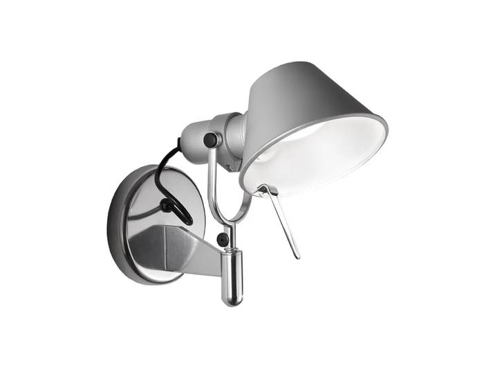 Artemide Tolomeo Faretto Wandleuchte Aluminium, ohne on-off Schalter