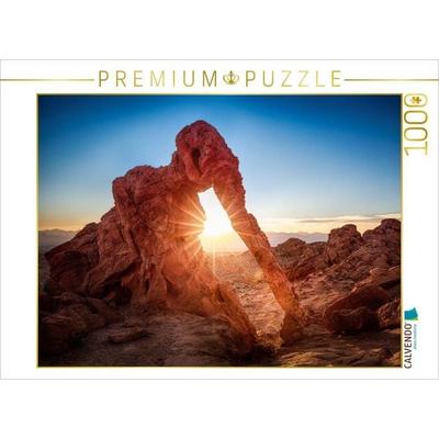 CALVENDO Puzzle elephant rock - valley of fire - | 1000 Teile Lege-Größe 64x48cm Foto-Puzzle für glückliche Stunden
