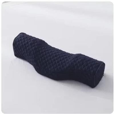 Uplift Essentials Orthopedic Cervical Support Memory Foam Pillow navy Blue