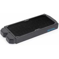Alphacool Alphac NexXxoS ST25 Full Copper 92mm Du Dual Radiator 184mm (92 mm), Wasserkühlung Radiator, Schwarz