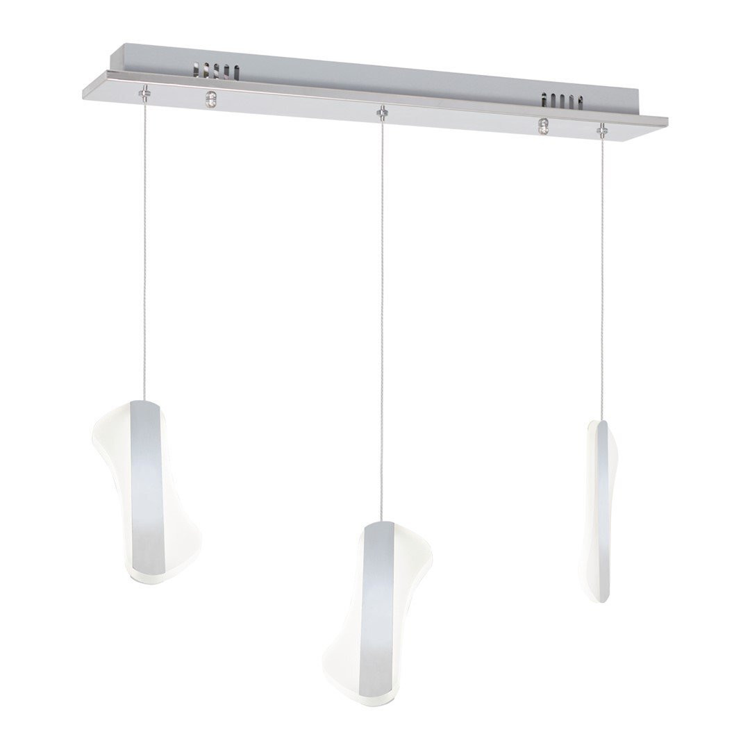 Milagro SASH ML340 LED-kroonluchter hanglamp wit