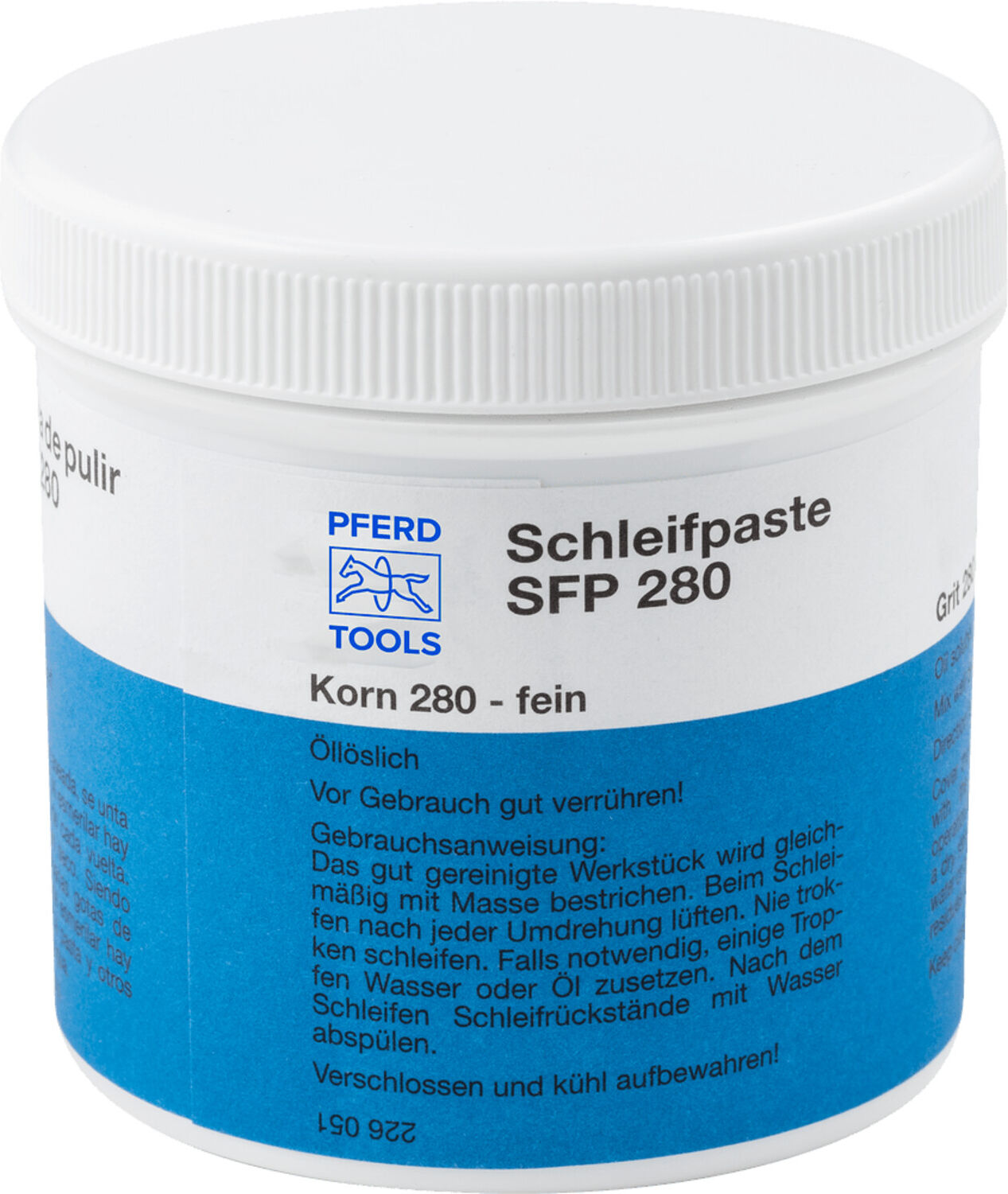 PFERD TOOLS Schleifpaste SFP 250g Körnung SIC 280 250g zum Fein-und Einschleifen von Ventilen und Lagern (44220280)