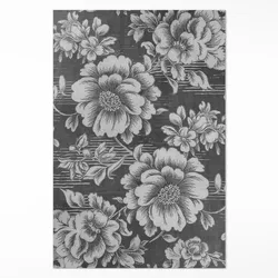 TEPPICH 140x210 cm Subtile Florale Akzente