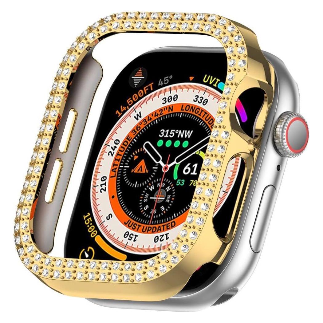 Cover-Discount Apple Watch 10 - 42mm - Glitzer Strass Schutz Case (49566156)