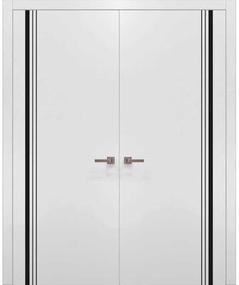 SARTODOORS Planum 0011 White Wood Interior Double Doors