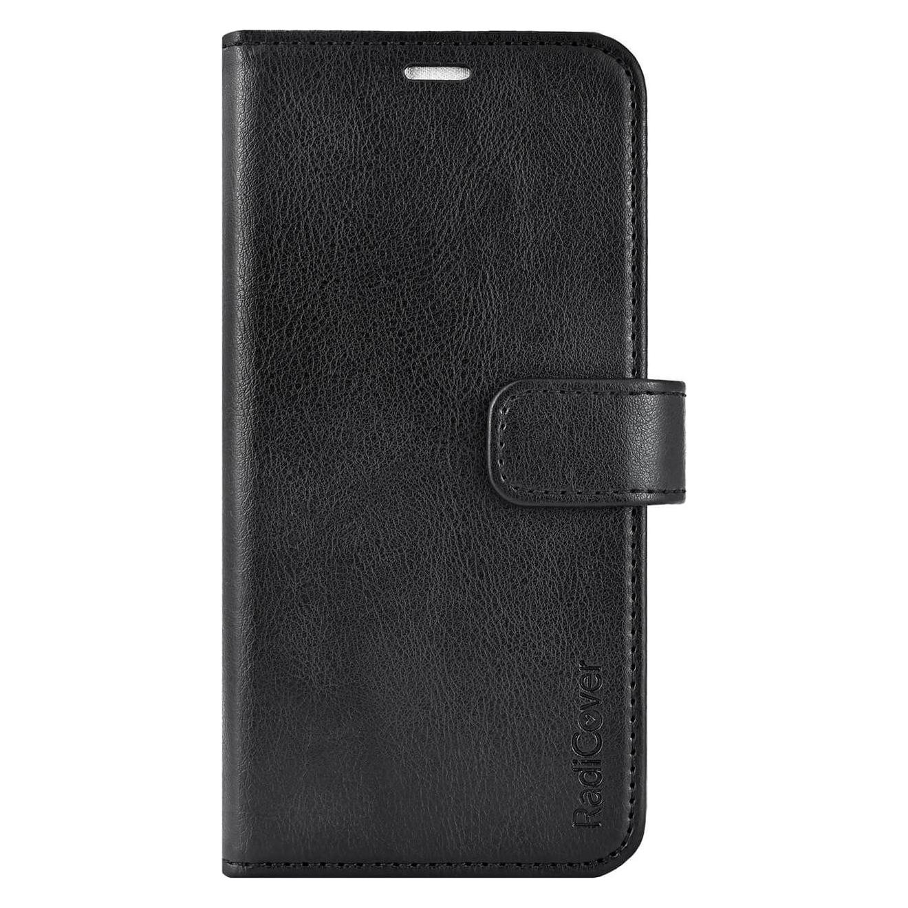 Radicover Flipcov Anti Radiation RFID 3 Karte MagS iPhone 16 Schwarz PU (Apple iPhone 16) (RAD299)