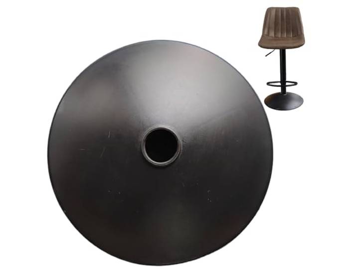 Sjfbebsy Barhocker-Basis, 16-Zoll-Schwarze Ersatz-Barhocker-Teile, stabiles Kunststoff-Basiszubehör für Club