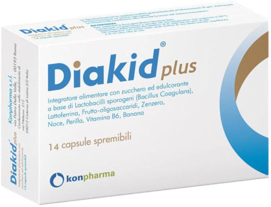 KONPHARMA Srl Diakid Plus, 14 Capsule Spremibili