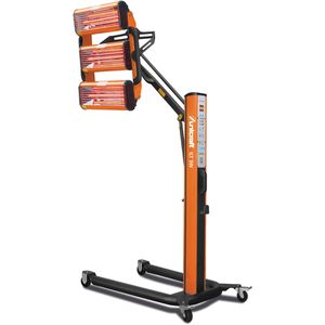Unicraft Infrarot-Lacktrockner ILT 3W mit 3 Leuchtröhren, 3300 W, 230 V, digitales Display, Trocknungsfläche 120 x 100cm