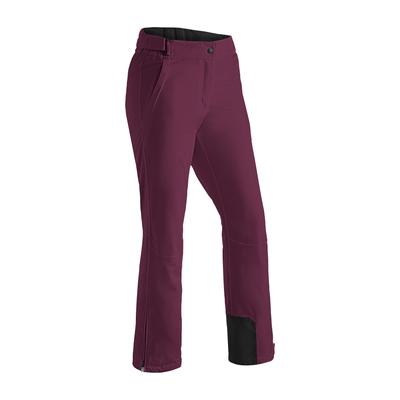 Skihose MAIER SPORTS "Steffi Slim", Damen, Gr. 40, Normalgrößen, lila (magenta), 100% Polyester, Hosen Skihose, Damen Schneehose,atmungsaktiv, wind/wasserdicht, Slim Fit