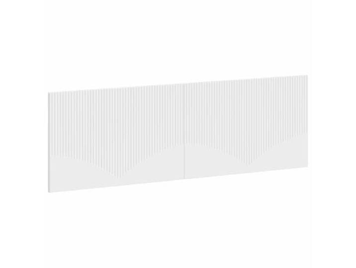 Makastle Wandmontiertes Kopfteil Weiß Holzwerkstoff 160x50 cm Feuchtigkeitsbeständig