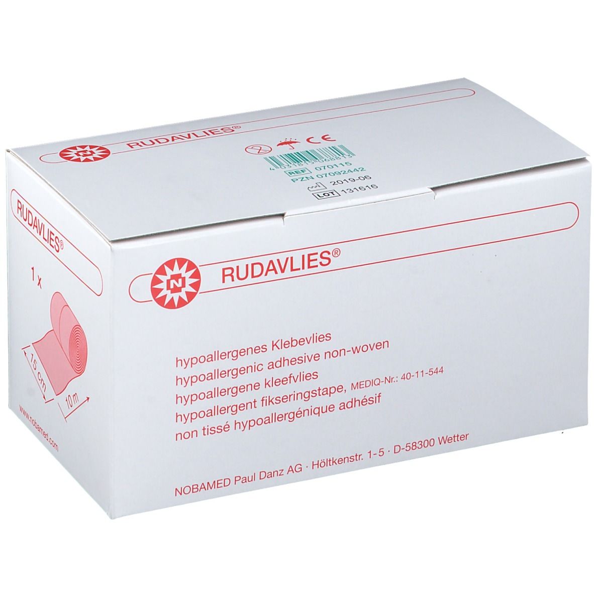Rudavlies Klebevlies 15 cmx10 m 1 St Pflaster