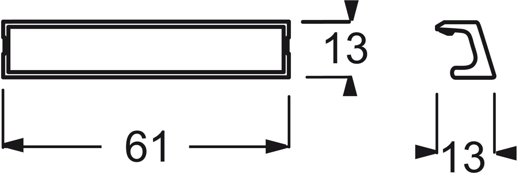 Busch-Jaeger Beschriftungsträger f. Schalter u.Steckd 1763-53 (2CKA001799A0882)