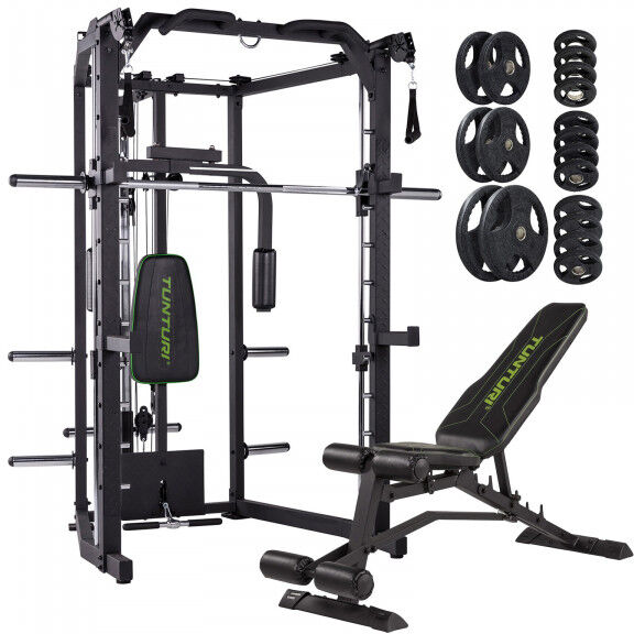 Tunturi SM80 Multi Smith Machine SM80 Smith Machine with UB80 Bench + 125kg...