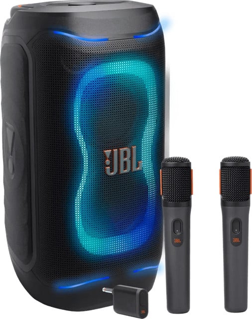 JBL Partybox 130 Zwart met JBL Draadloze Microfoonset