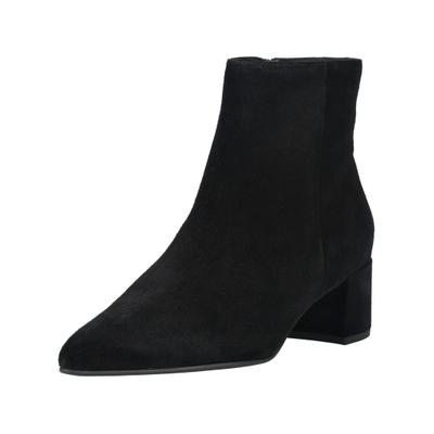Stiefelette HÖGL "Högl Stiefelette Veloursleder", Damen, Gr. 41, schwarz, Veloursleder, Schuhe Stiefelette