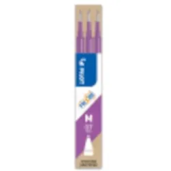 Pilot BLS-FR7-PU-S3 Tintenrollermine FriXion BLS-FR7 - 0,4 mm, lila, 3er Pack