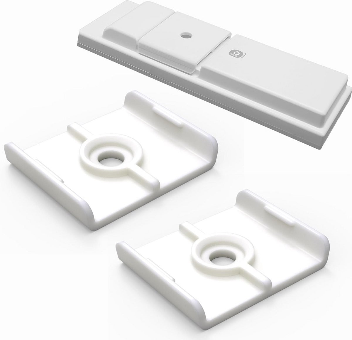 2 stuks Wandbeugel voor Rolluik Afstandsbediening - Universele Cliphouder voor Wandmontage