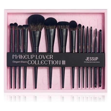 Jessup Schwarzer Makeup-Pinsel 14-teiliges Geschenkset für Frauen (Set) (6976074370339)