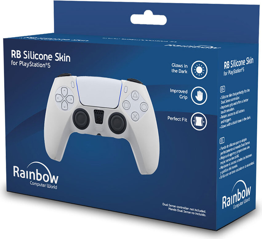Rainbow beschermhoes voor PS5-controller, één maat