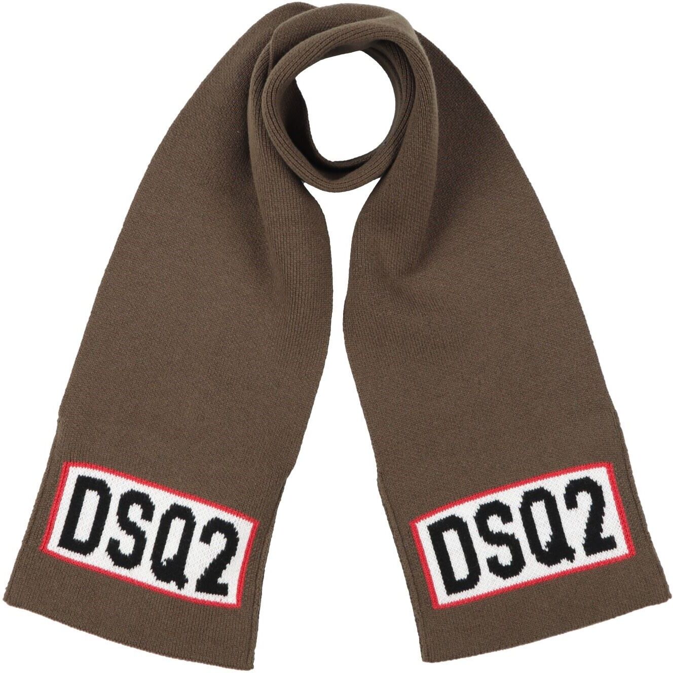 Dsquared2 Bufanda Unisex Verde militar 4,8 Unisex