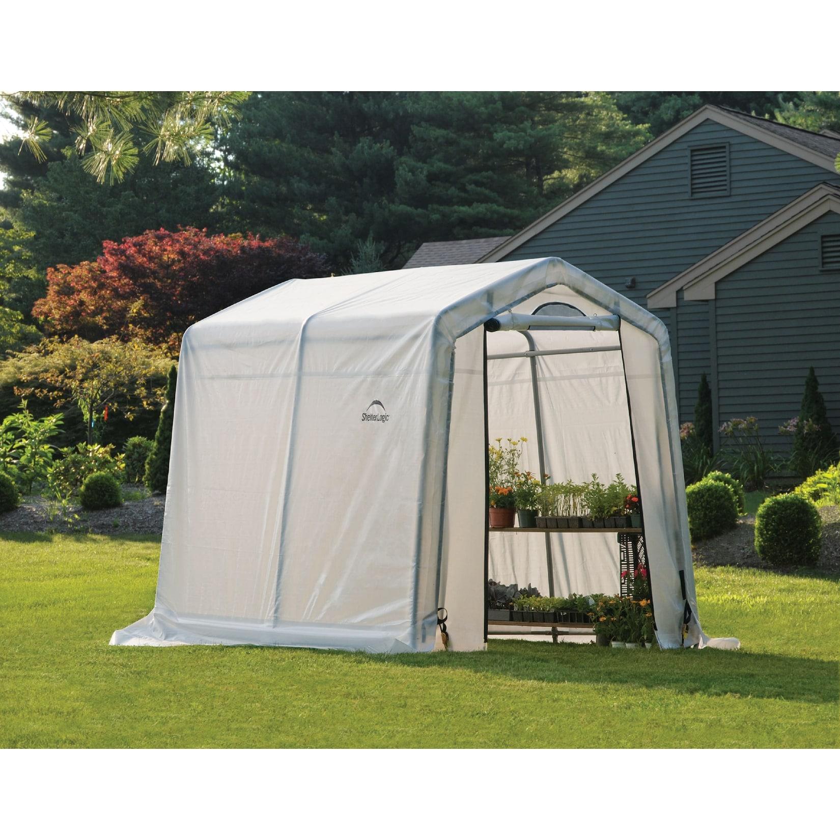 ShelterLogic Foliengewächshaus 4,32 m² weiß 240x180 cm