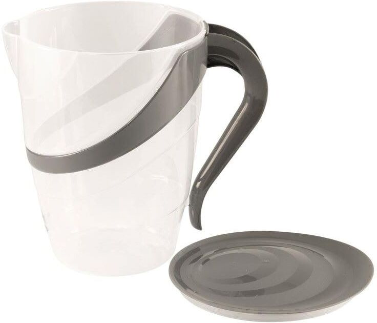 Becher EASY CAMP "Cerf Pitcher Set, 21 cm x 15,5 cm x 20 20 cm", weiss (weiß), Trinkgefässe, Kunststoff, Becher weiß Einheitsgröße