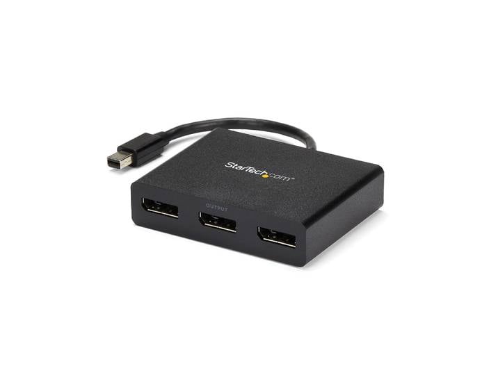 StarTech.com Splitter multi-écrans Mini DisplayPort vers 3x DisplayPort - Hub MST à 3 ports, Mini DisplayPort, 3x DisplayPort, 3840 x 2160 pixels, Noi