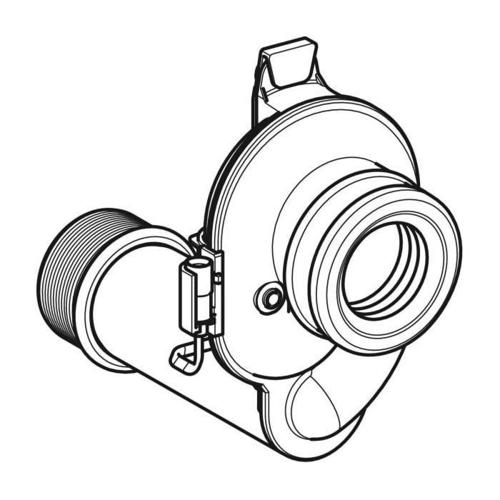 Geberit UR-Siphon waagrecht mit Sensor 242150001 für UR-Steuerungen ab 2009