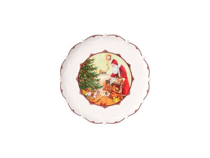 Villeroy & Boch Gebäckteller, Weiß/Bunt, Groß