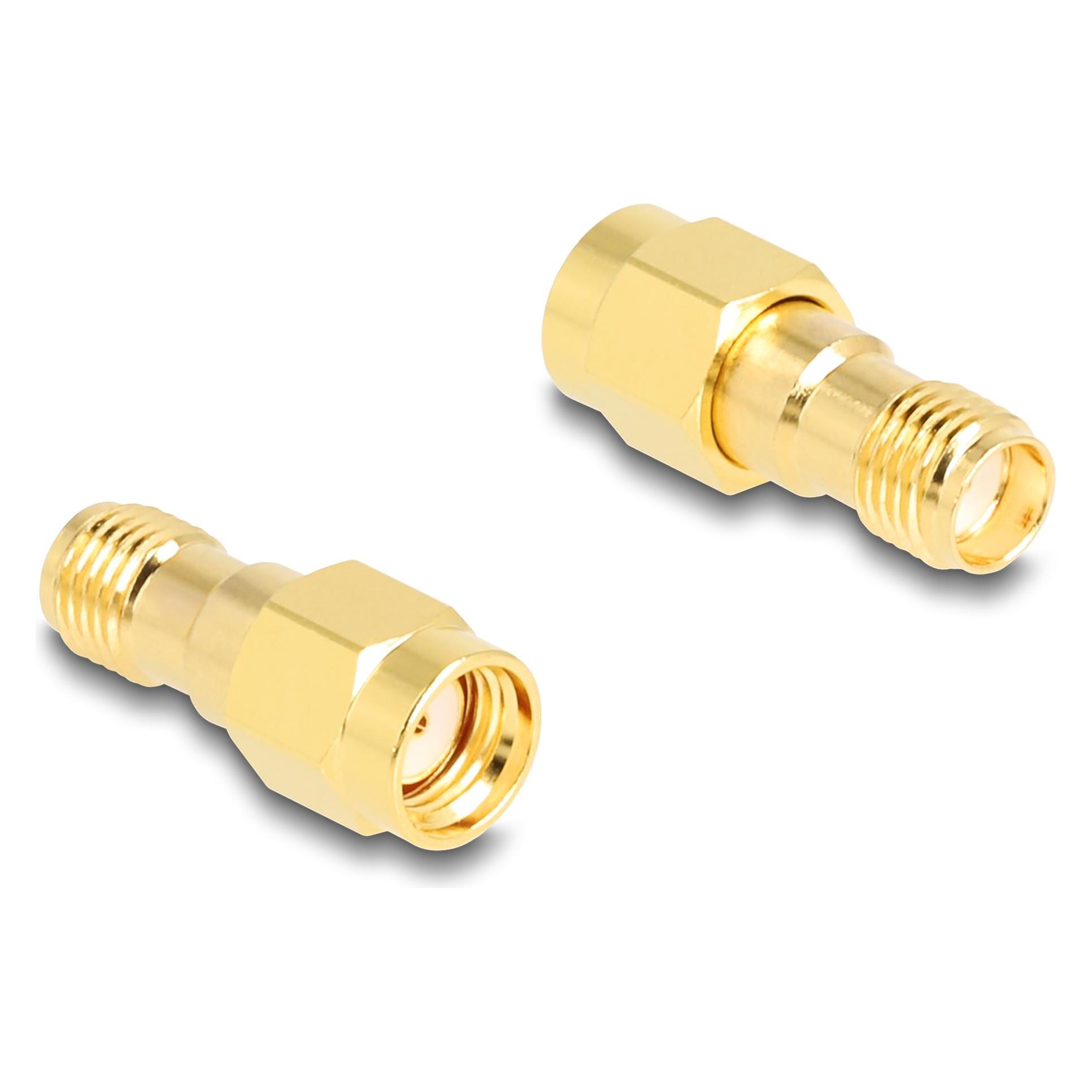 Delock Adapter RP-SMA Stecker zu SMA Buchse HBI59-1 (90203)