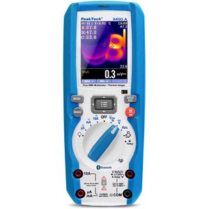 PeakTech Multimeter P 3450A, digital True RMS, App-fähig, CAT III 1000 V, CAT IV 600 V, 6000 Counts, NCV & Auto-Range