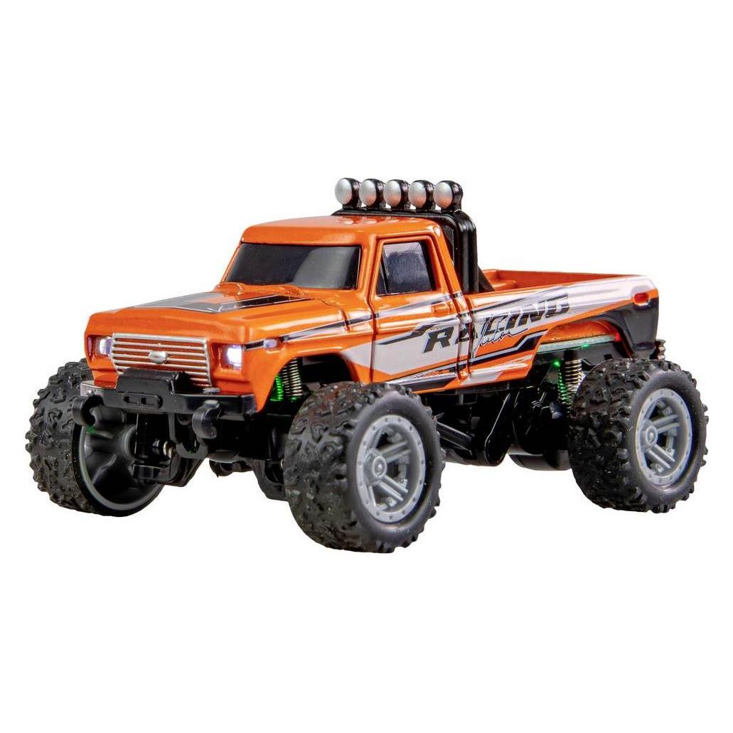 Amewi Monster Truck Die Cast 1:64 RTR, Orange, Altersempfehlung (RTR Ready-to-Run) (22705)