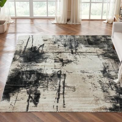KALATY Ethereal Mist Abstract Area Rug